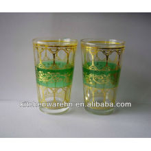 6pcs gold and silver glass cup